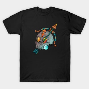 Sagittarius skull Zodiac T-Shirt